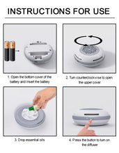 Charger l'image dans la galerie, Diffuseur d'huiles essentielles ultra compact - Essentials 4 oils