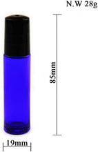 Charger l&#39;image dans la galerie, 10 ml - Roll on Bleu capuchon plastique noir bille en metal (différents packs disponibles) - Essentials 4 oils
