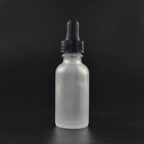 15 ml - Compte-gouttes en verre transparent dépoli bouchon en plastique noir avec sécurité enfant (1 piece) - Essentials 4 oils