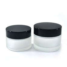 Load image into Gallery viewer, 20 ml - Pot en verre transparent dépoli couvercle noir - Essentials 4 oils
