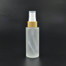 Charger l&#39;image dans la galerie, 100 ml - Bouteille de luxe Bamboo en verre dépoli avec spray à brume fine - Essentials 4 oils
