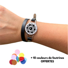 Afbeelding in Gallery-weergave laden, LEDEREN diffuser armband van Foreveher (verschillende modellen beschikbaar)
